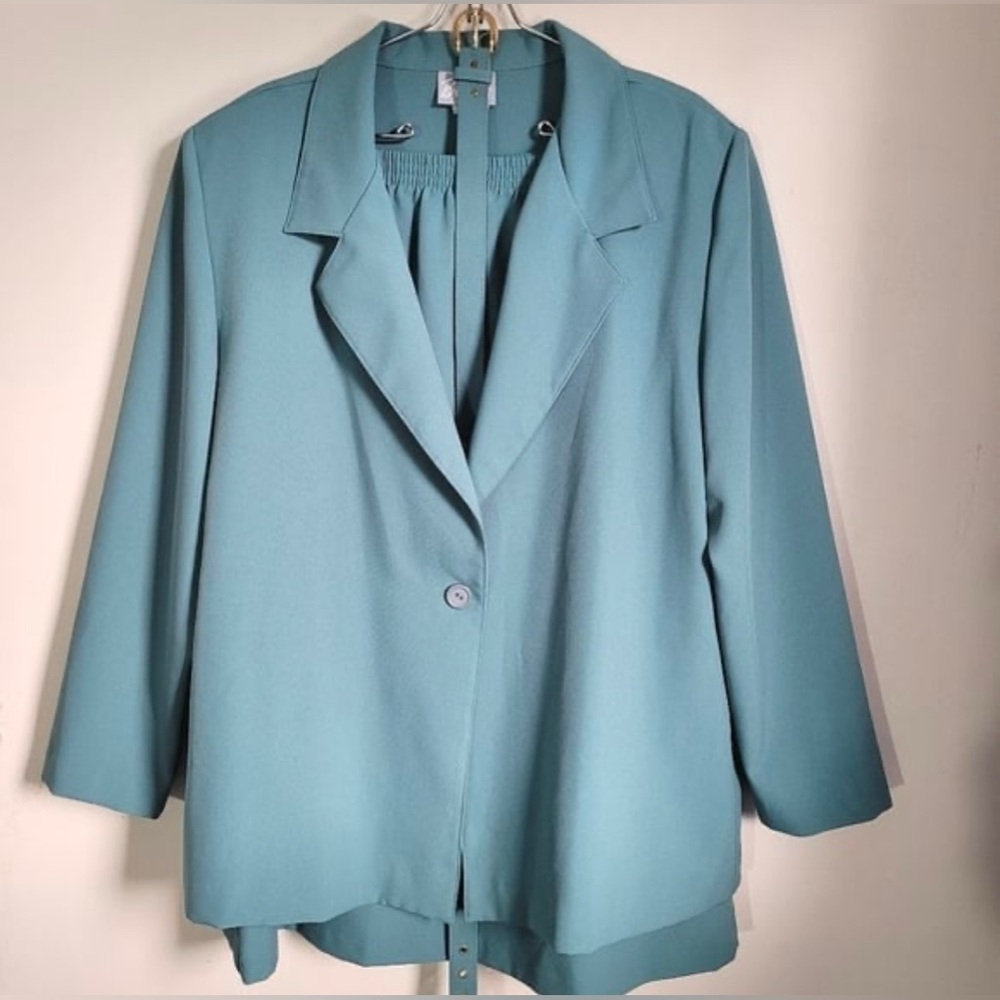 Skirt Suit Teal